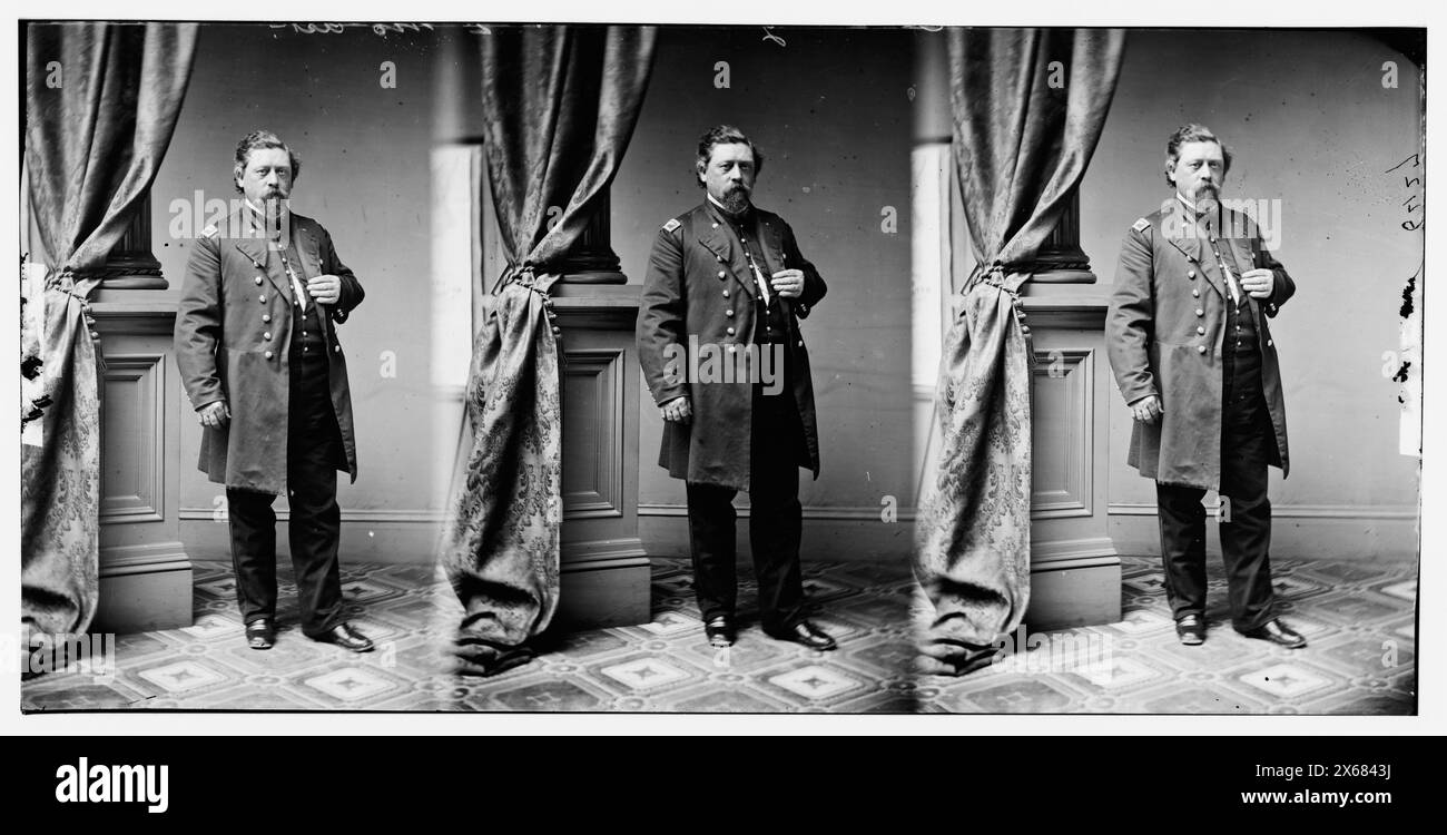 Oberst H. Almstedt, 2. Mo. Artillerie, Bürgerkriegsfotos 1861-1865 Stockfoto