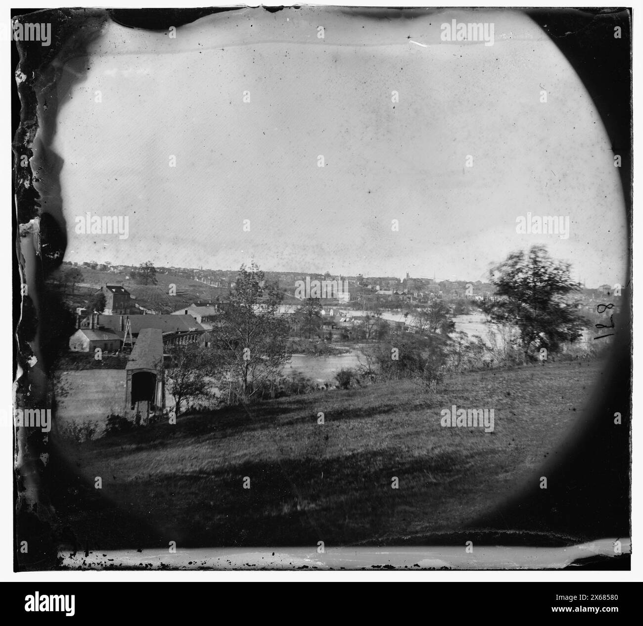 Richmond, Virginia. Blick auf Belle Isle, Fotos des Bürgerkriegs 1861-1865 Stockfoto