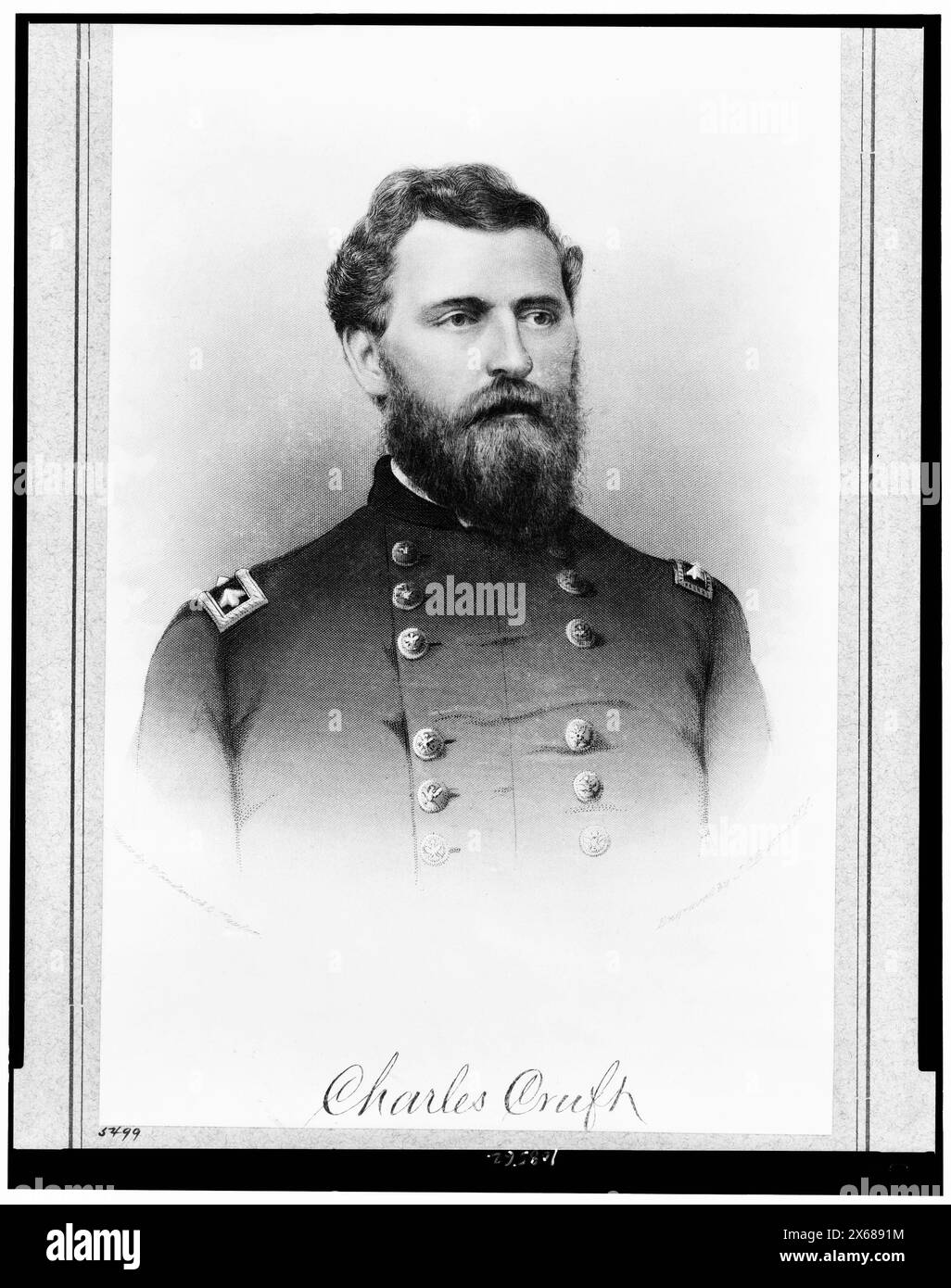 BV't-Mo. Gen. Kap. Cruft / Foto von Wenderoth & Taylor; Stich von J. C. Buttre, N.Y., Civil war Photographs 1861-1865 Stockfoto
