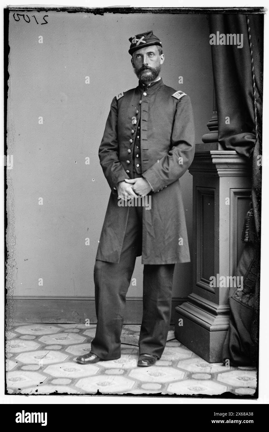 Captain T.P. Mott, 3. N.Y.B..., Bürgerkriegsfotos 1861-1865 Stockfoto