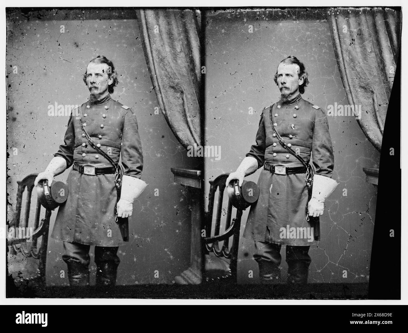 Major C.C. Gardiner, 27. N.Y. Inf., Bürgerkriegsfotos 1861-1865 Stockfoto