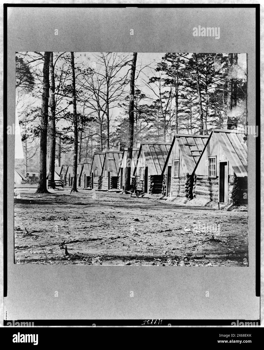 General Butlers Hauptquartier, Frasers Farm, nördlich des James River. Sammlung von Bürgerkriegsfotos (Library of Congress)., Nr. 2559. Butler, Benjamin F.--(Benjamin Franklin),--1818-1893--Häuser & Spucke. Militärquartier Virginia James River 1860-1870. , Vereinigte Staaten--Geschichte--Bürgerkrieg, 1861-1865--militärische Einrichtungen. Stockfoto