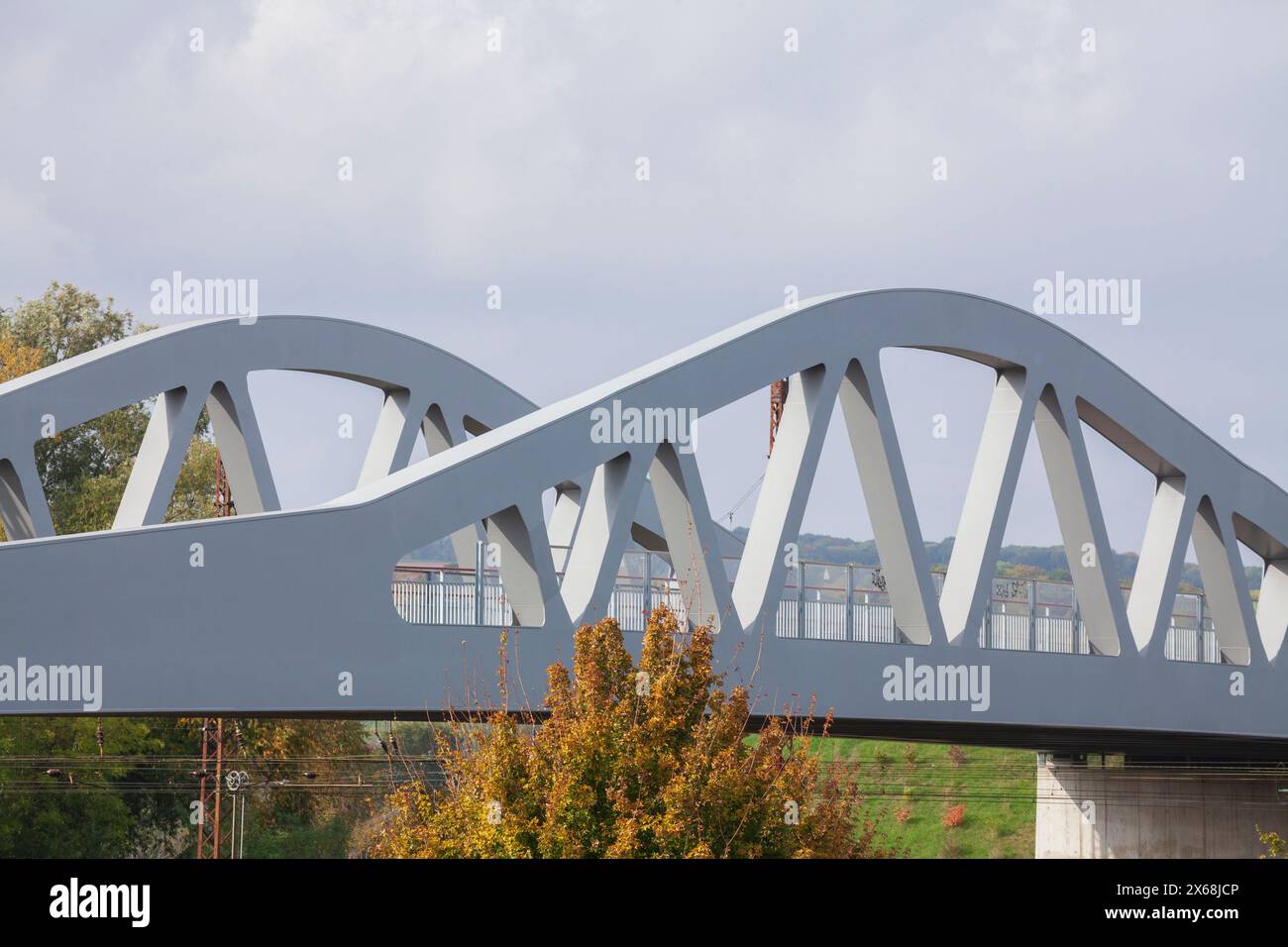 Saalebrücke, Naumburg, Sachsen-Anhalt, Deutschland, Europa Stockfoto