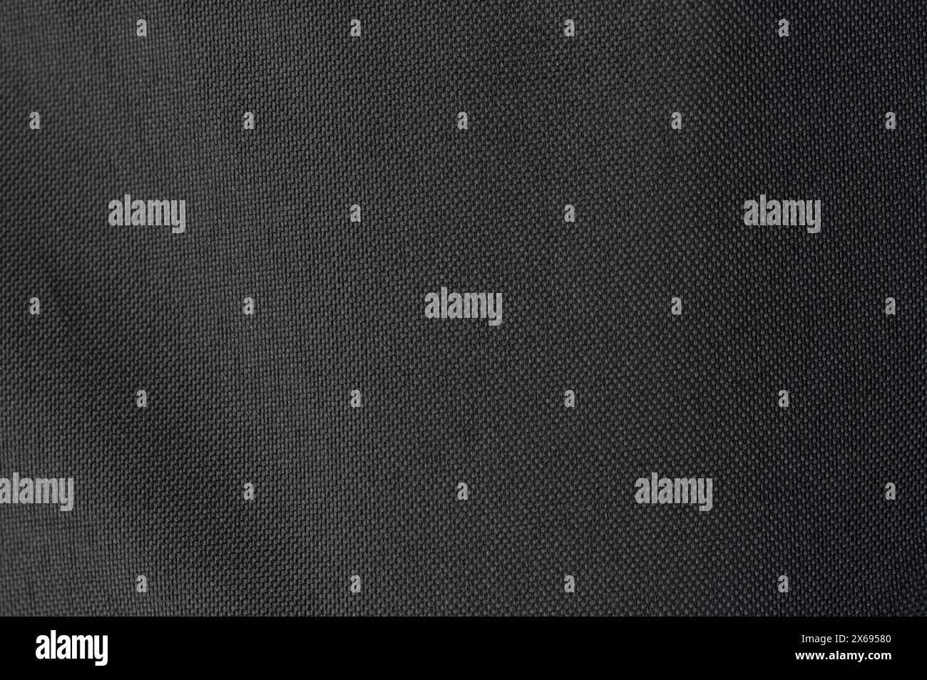 Schwarzer Stoff Stoff Hintergrund Leinwand Jute Textur Stockfoto