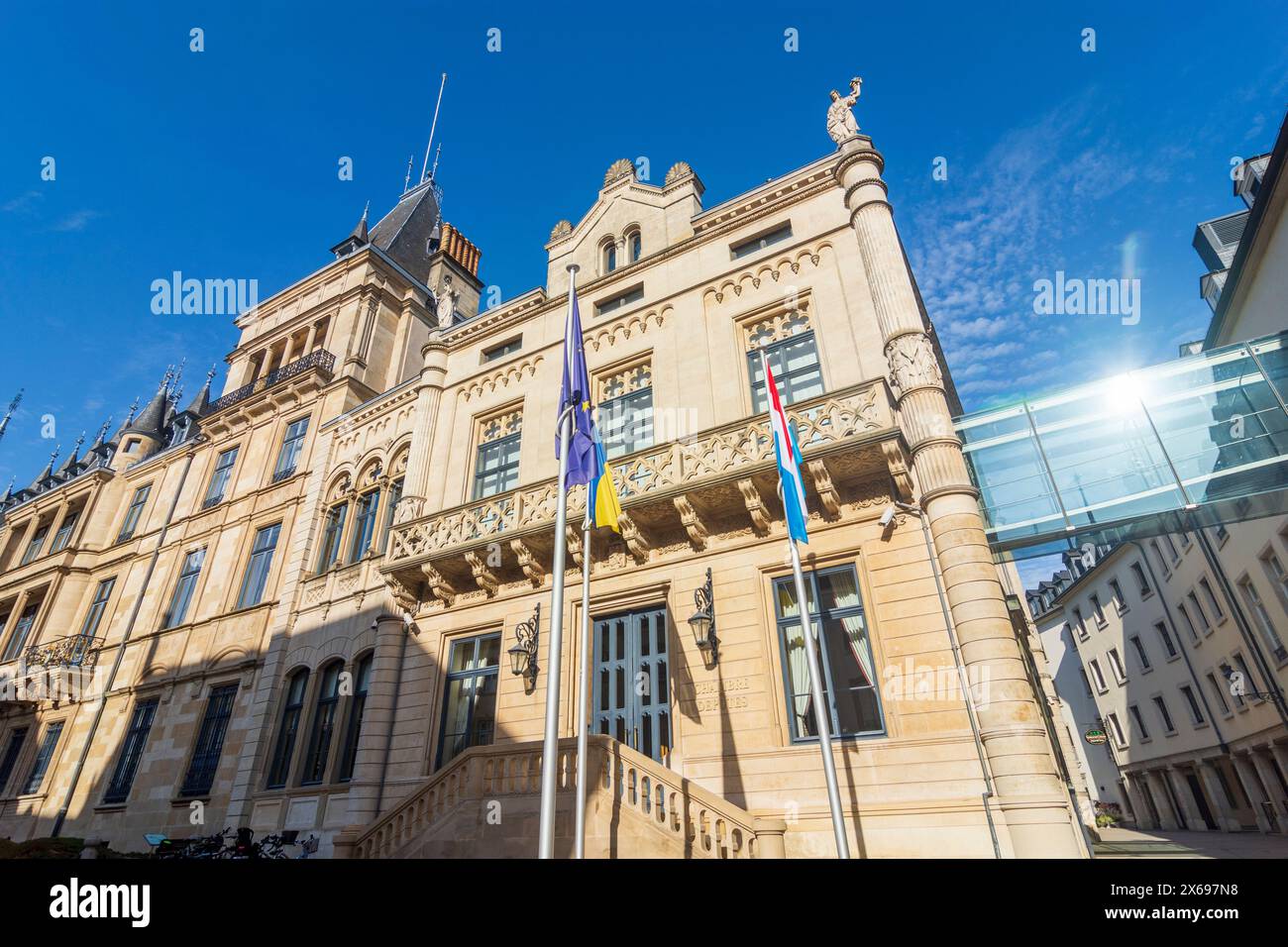 Luxemburg-Stadt (Luxemburg, Letzebuerg), Abgeordnetenkammer in Luxemburg Stockfoto