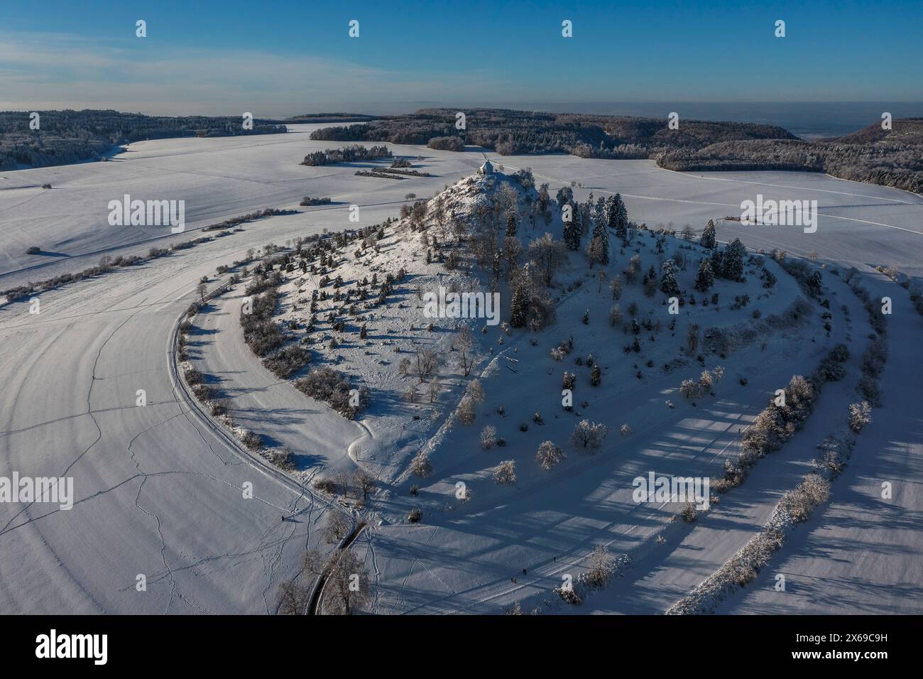 Salmendinger Kornbühl, Schwäbische Alb, Baden-Würrtemberg, Deutschland, Stockfoto
