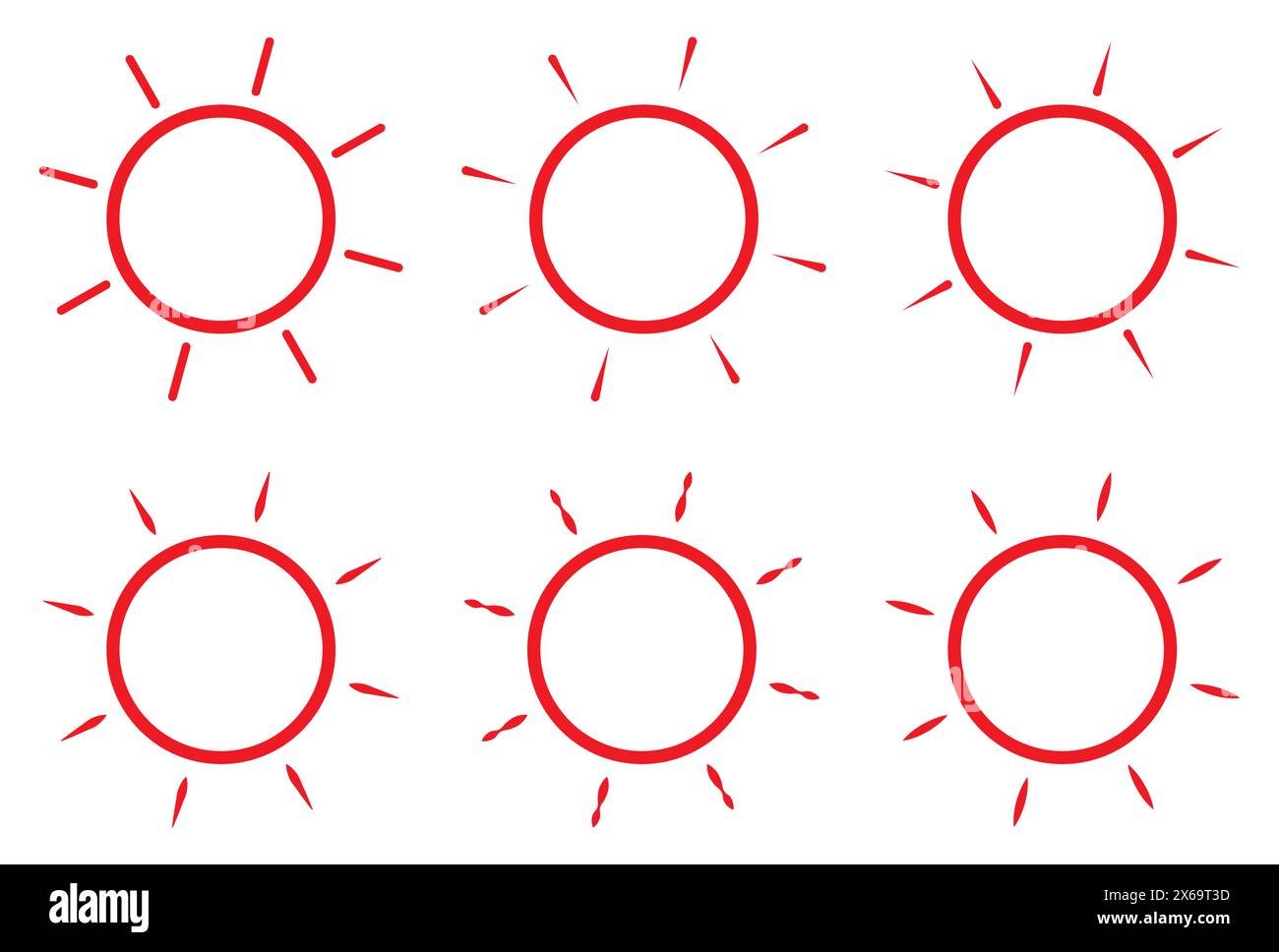 Symbol Sonne Sonnenphase Abbildung. Stock Vektor