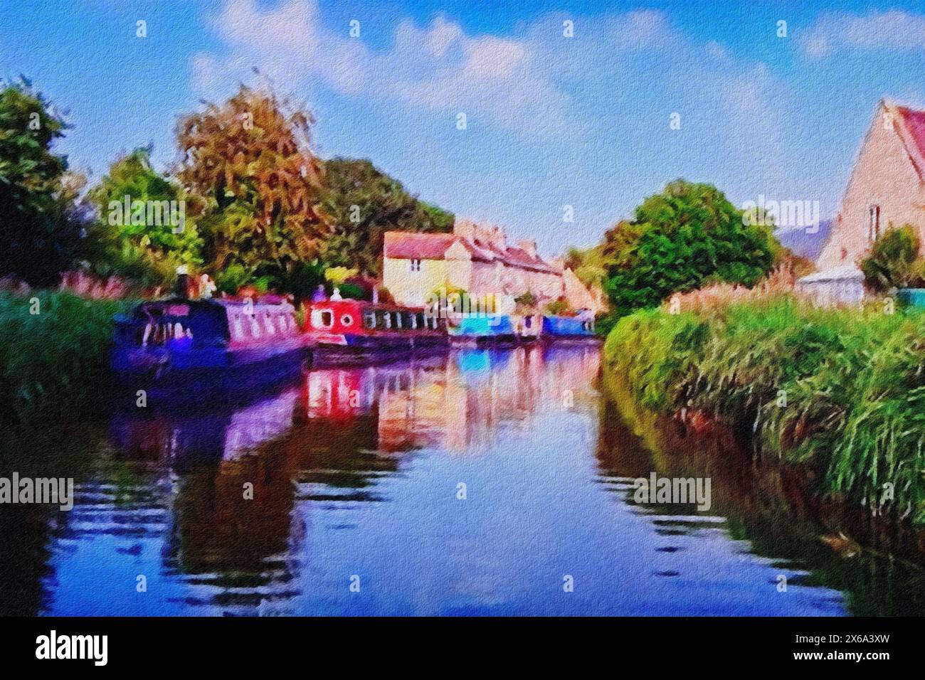 Schmale Boote, Kennet und Avon Canal, Bathampton, Somerset, England. Stockfoto