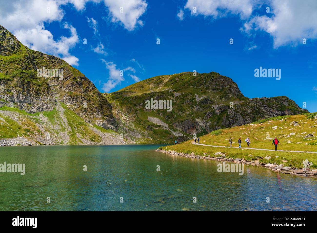 Rila-See am Rila-Berg in Bulgarien Stockfoto