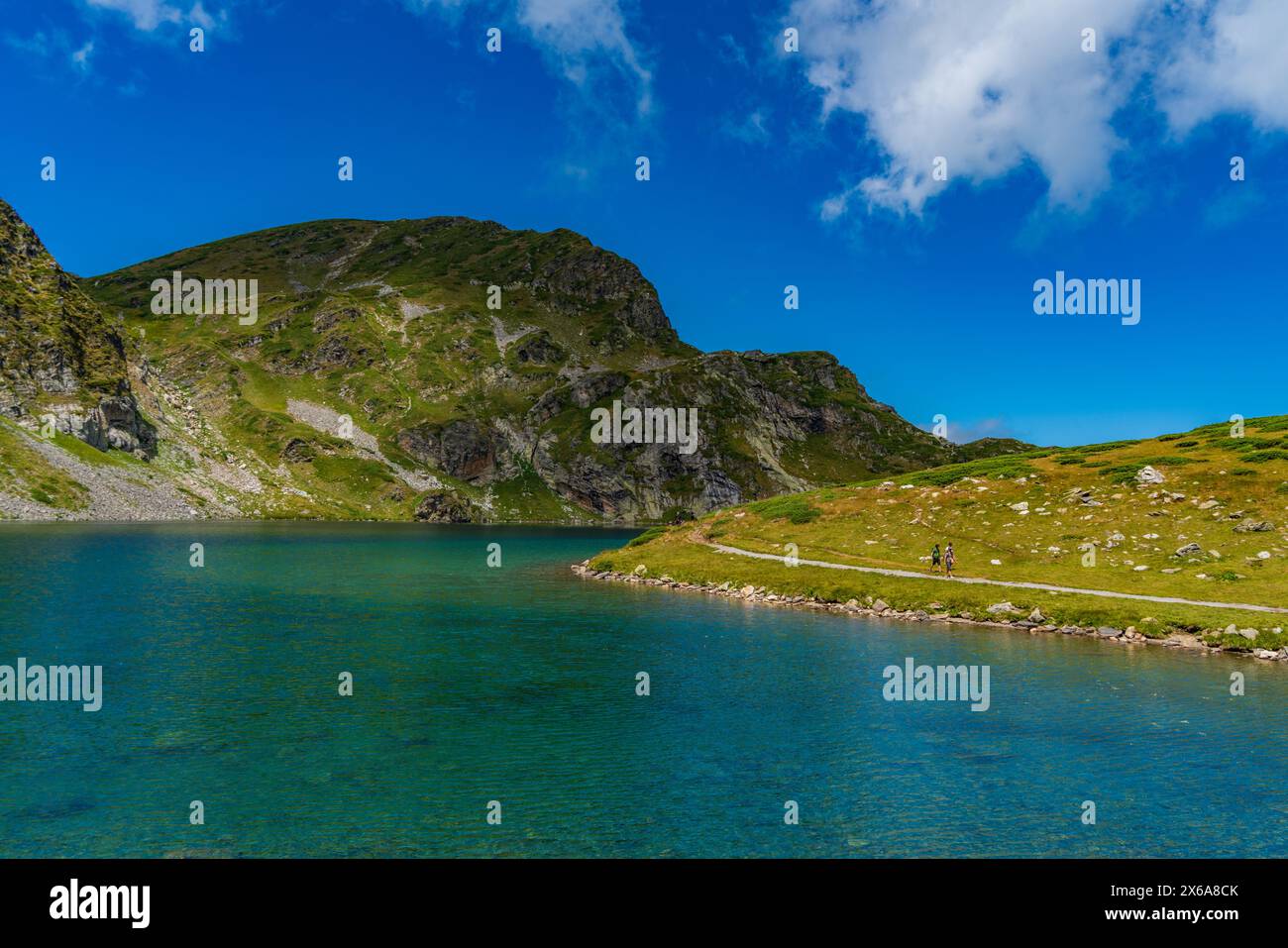 Rila-See am Rila-Berg in Bulgarien Stockfoto