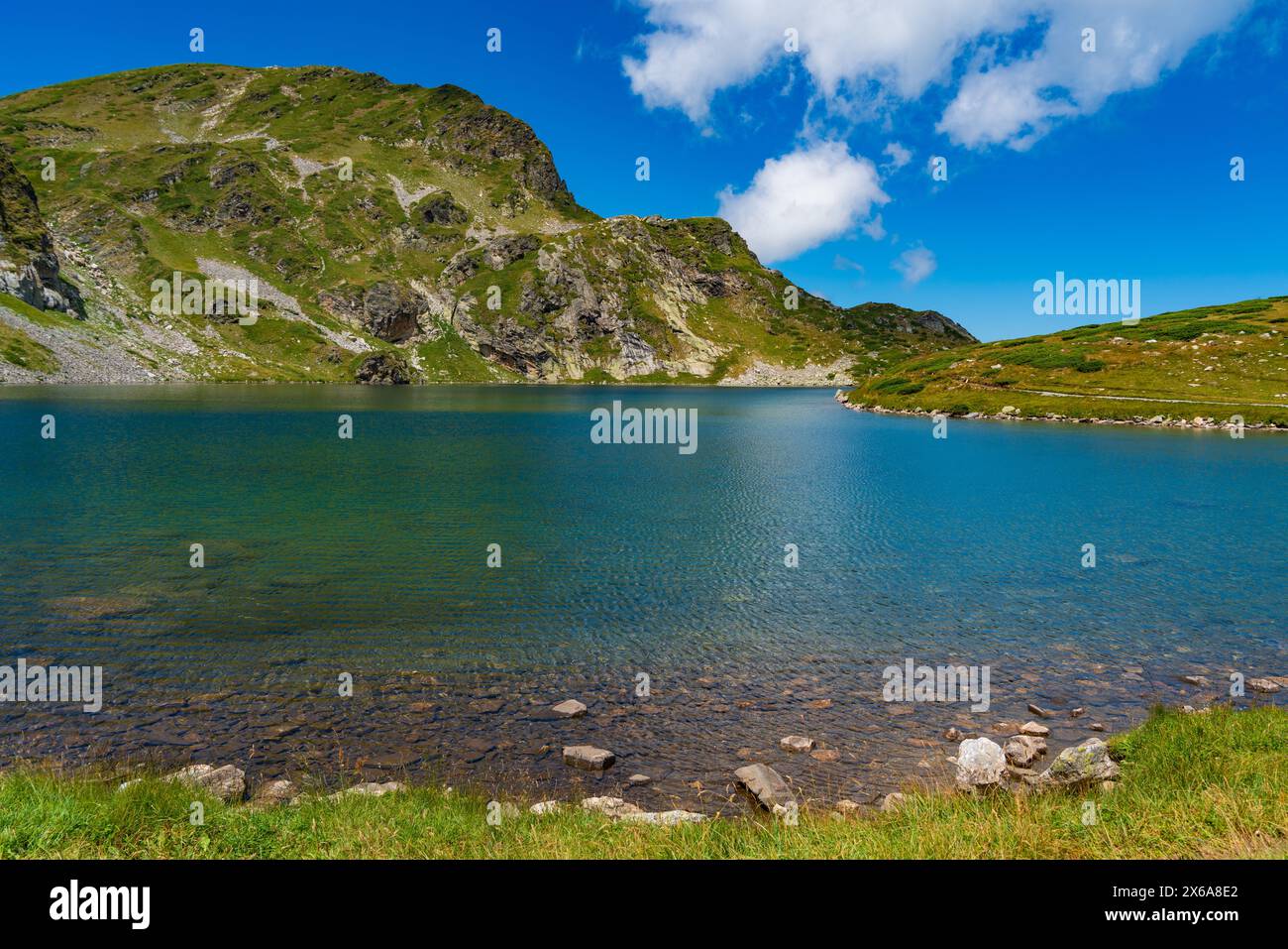 Rila-See am Rila-Berg in Bulgarien Stockfoto