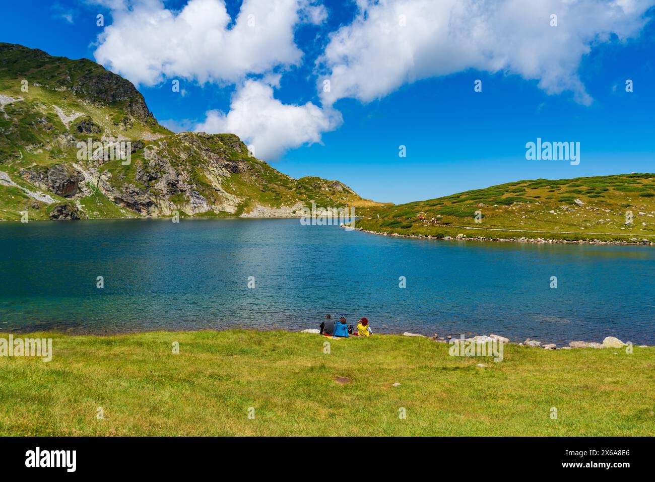 Rila-See am Rila-Berg in Bulgarien Stockfoto