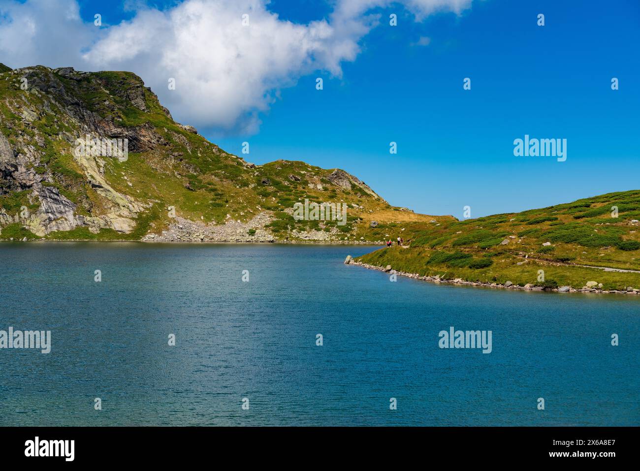 Rila-See am Rila-Berg in Bulgarien Stockfoto
