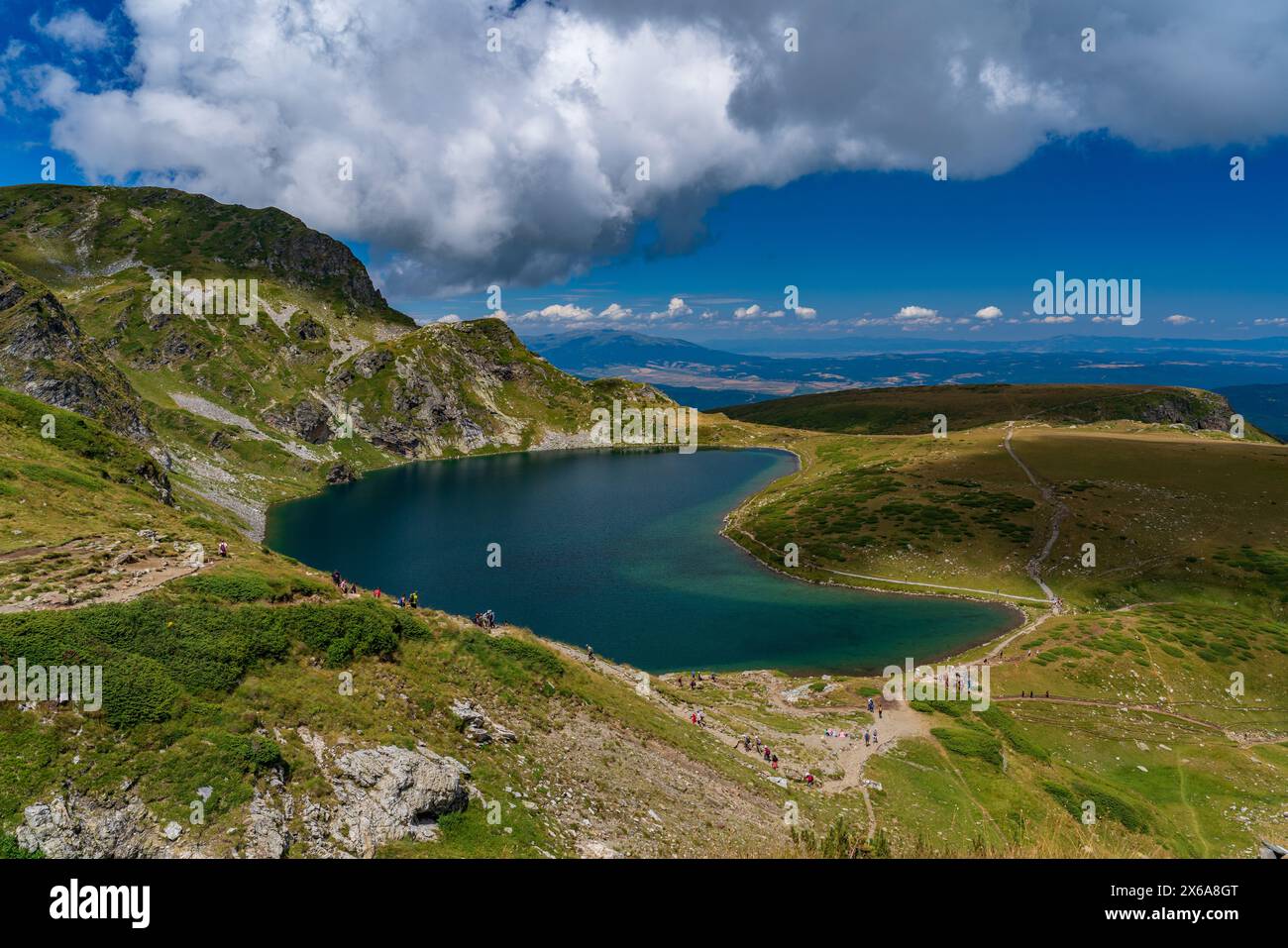 Rila-See am Rila-Berg in Bulgarien Stockfoto