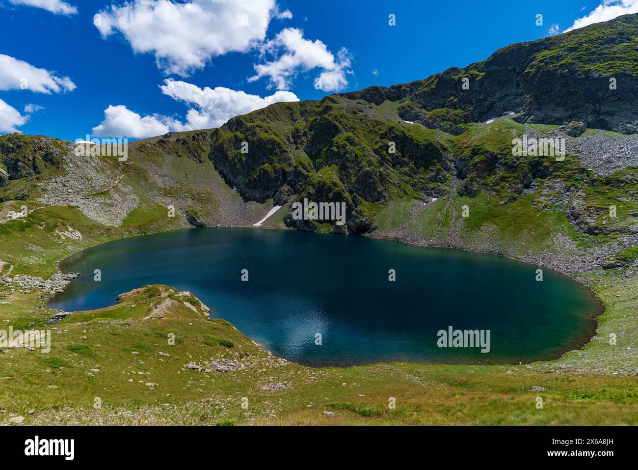 Rila-See am Rila-Berg in Bulgarien Stockfoto