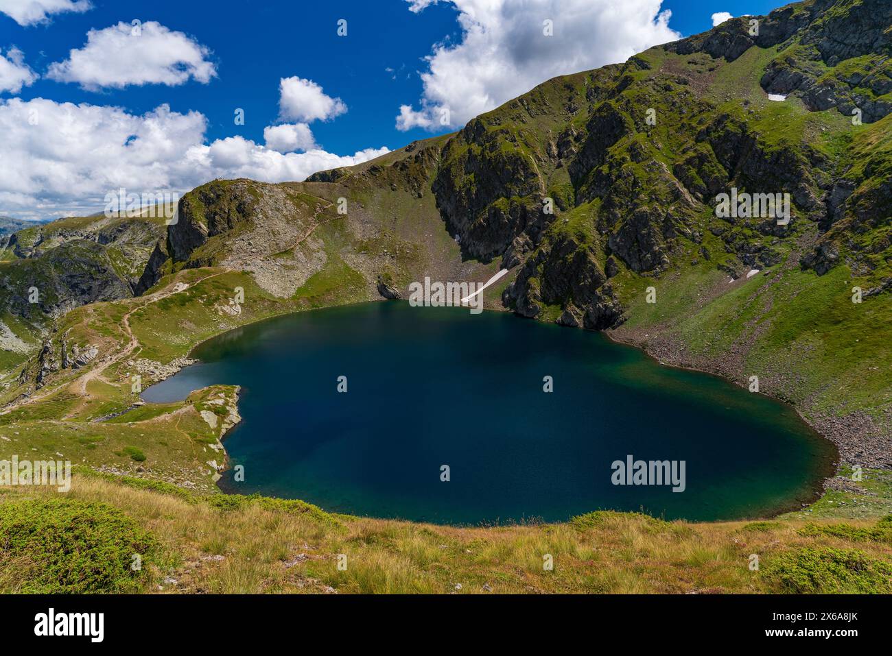 Rila-See am Rila-Berg in Bulgarien Stockfoto