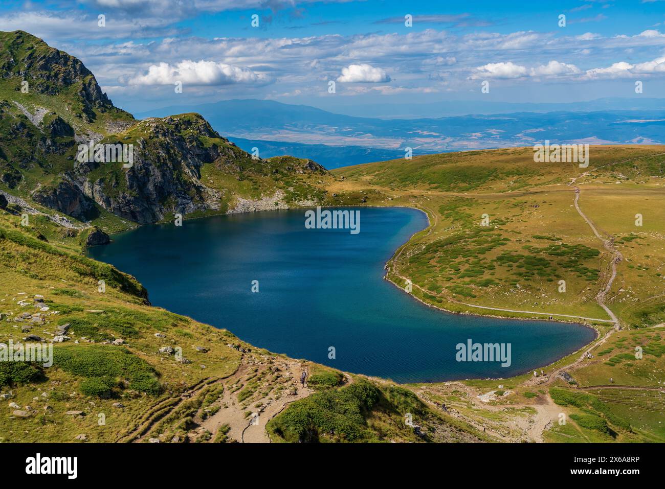 Rila-See am Rila-Berg in Bulgarien Stockfoto