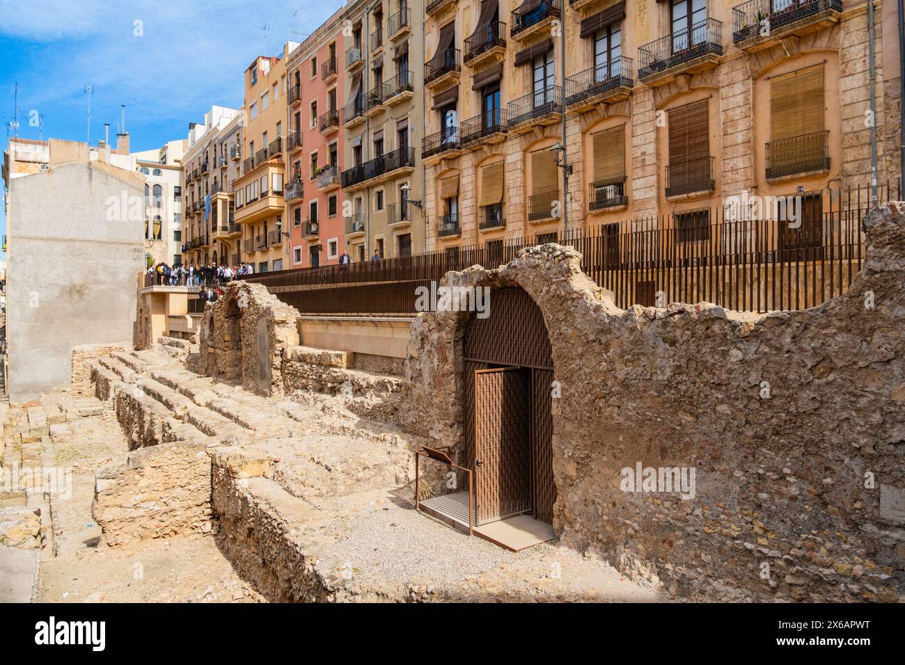 Überreste des circ romÃ in der Altstadt von Tarragona, Spanien Tarragona Katalonien Spanien *** Reste des circ romÃ in der Altstadt von Tarragona, Stockfoto