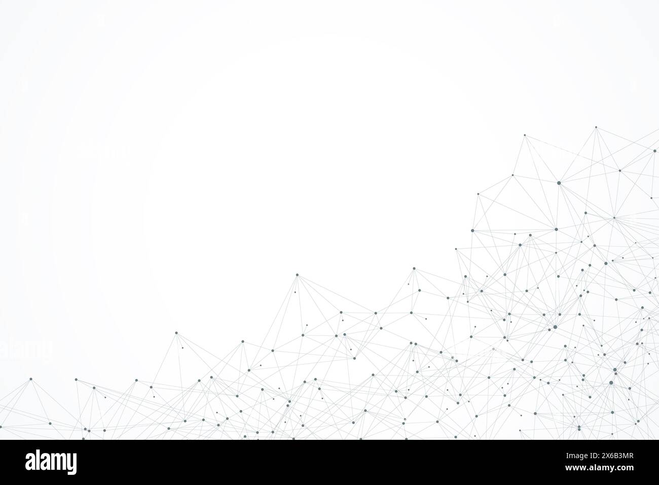 Abstrakte plexus Hintergrund mit Linien und Punkten. Wave fließen. Plexus geometrischen Effekt große Daten mit Verbindungen. Linien Plexus, minimale Array Stockfoto