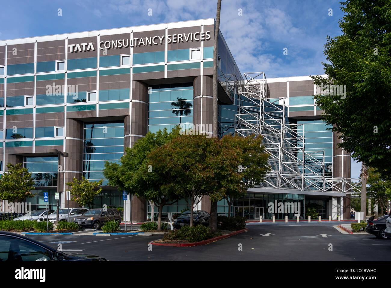 Tata Consultancy Services Bürogebäude in Santa Clara, Kalifornien, USA Stockfoto