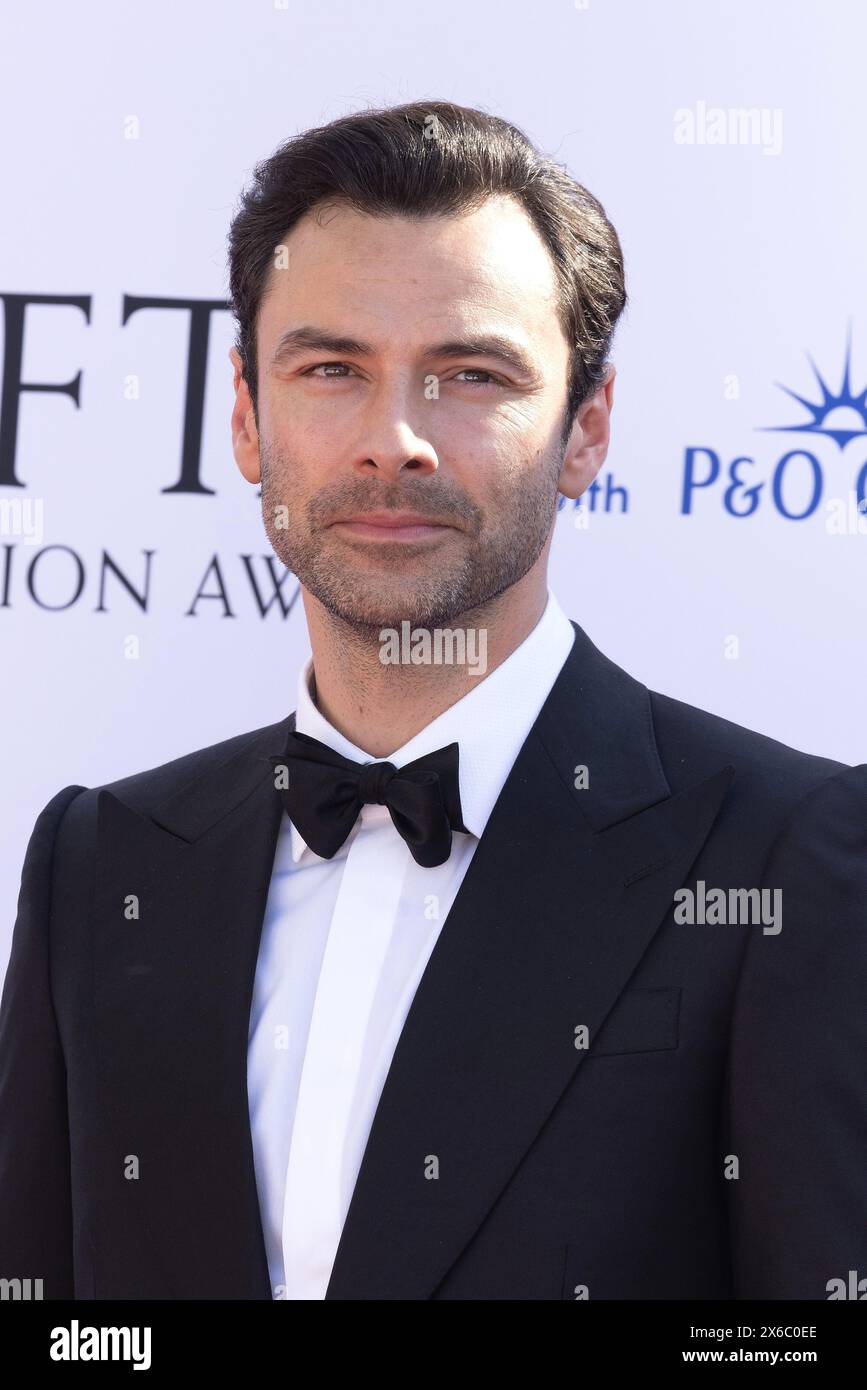 London, Großbritannien. Mai 2024. Aiden Turner nimmt am 12. Mai 2024 mit P&O Cruises an den BAFTA Television Awards 2024 in der Royal Festival Hall in Southbank Teil. Quelle: S.A.M./Alamy Live News Stockfoto