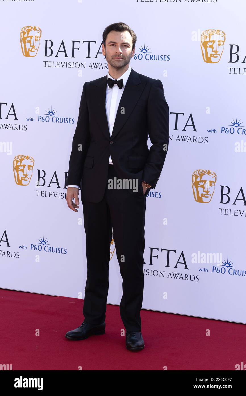 London, Großbritannien. Mai 2024. Aiden Turner nimmt am 12. Mai 2024 mit P&O Cruises an den BAFTA Television Awards 2024 in der Royal Festival Hall in Southbank Teil. Quelle: S.A.M./Alamy Live News Stockfoto