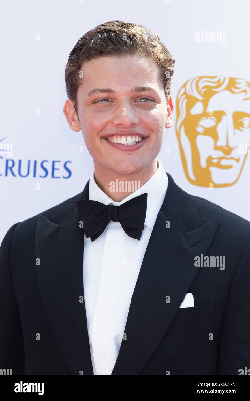 London, Großbritannien. Mai 2024. Bobby Brazier nimmt am 12. Mai 2024 mit P&O Cruises an den BAFTA Television Awards 2024 in der Royal Festival Hall in Southbank Teil. Quelle: S.A.M./Alamy Live News Stockfoto