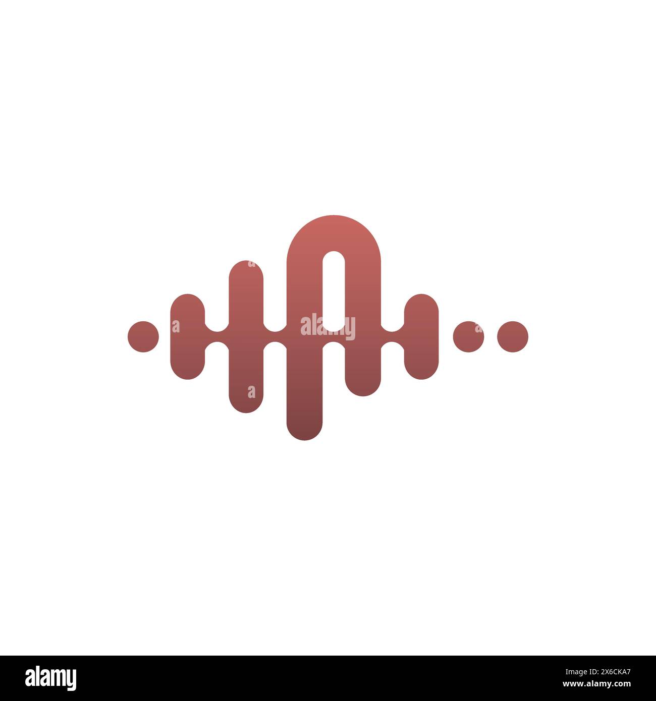 Ein rotes Logo für Geschäfts- und Unternehmensidentität. Ein rotes Vektorbild mit Monogramm-Letter-Logo Stock Vektor