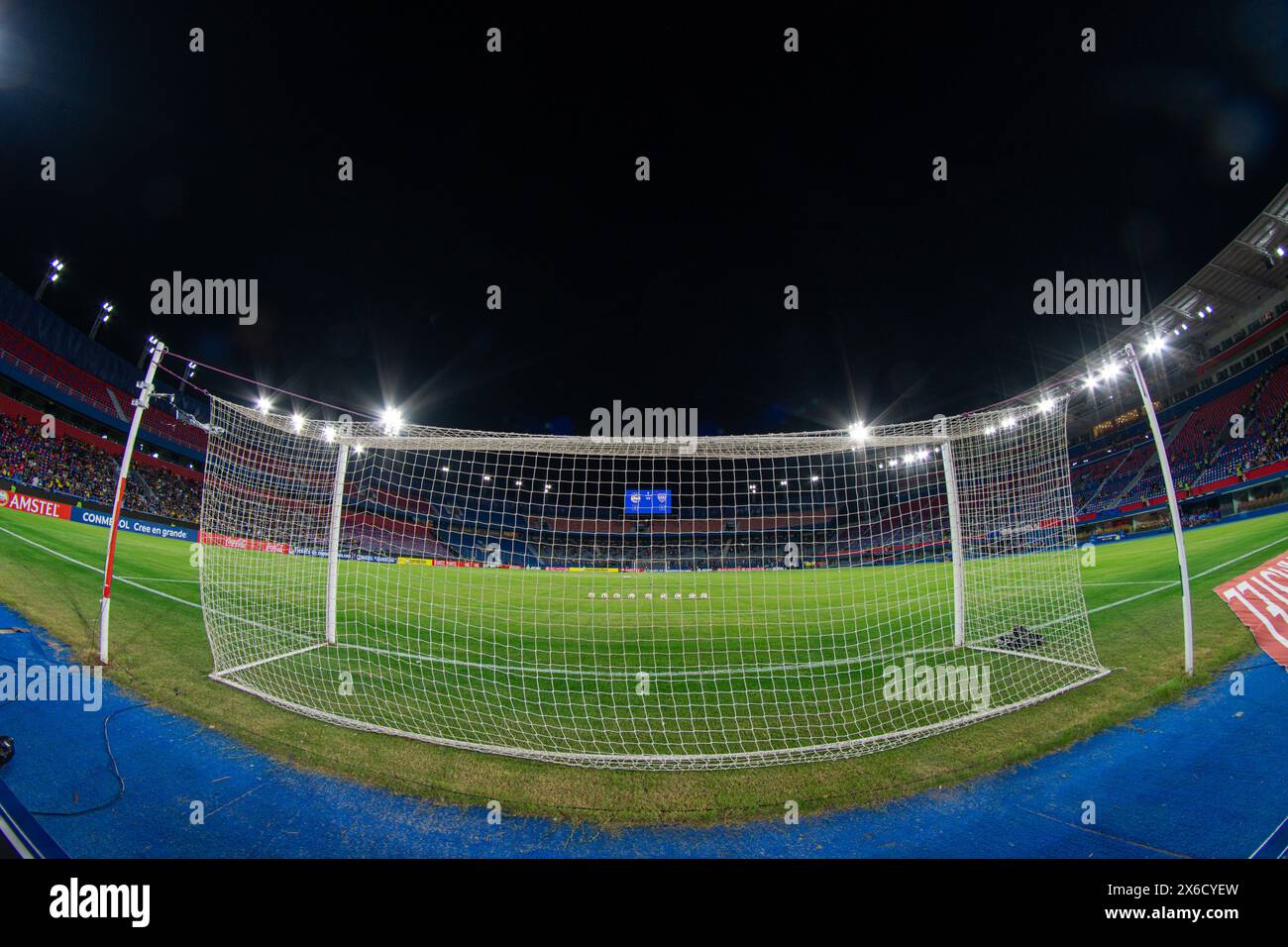 Ueno La Nueva Olla Stadium vor dem Gruppenspiel des CONMEBOL Sudamericana Cup in Asuncion, Paraguay. Stockfoto