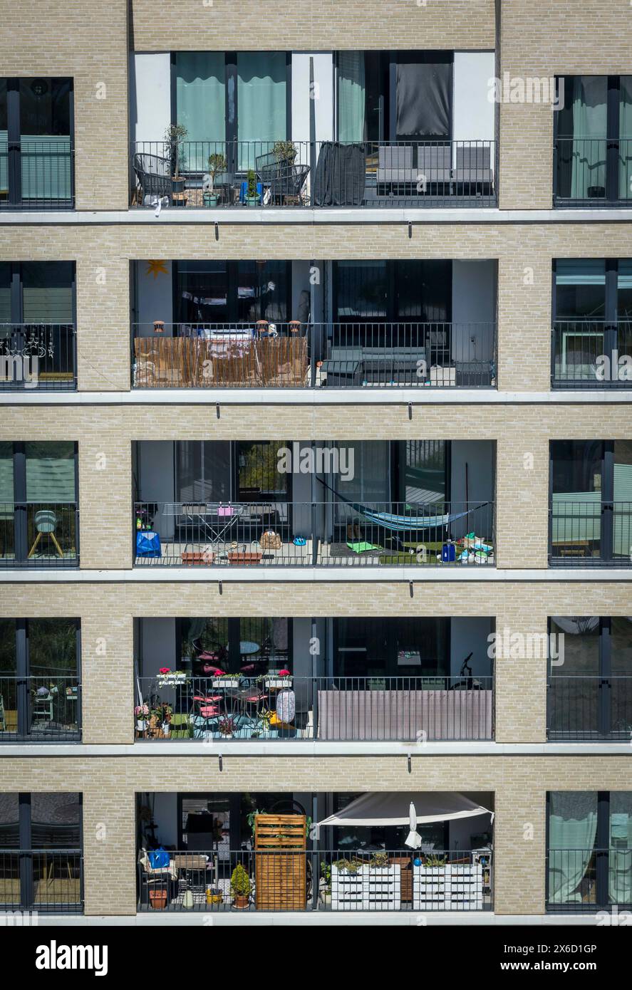 Neue Wohnungen in Berlin, Heidestraße (Foto nur zur redaktionellen Nutzung, keine Freigabe verfügbar) Stockfoto