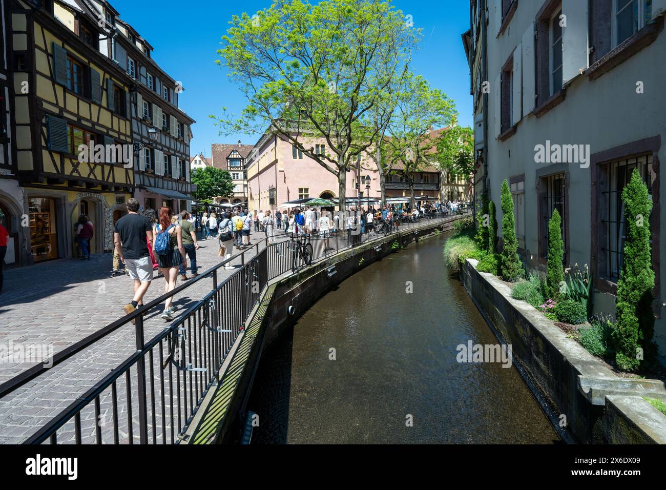 Die wunderschöne Altstadt von Colmar. Elsass, Frankreich, Europa Stockfoto