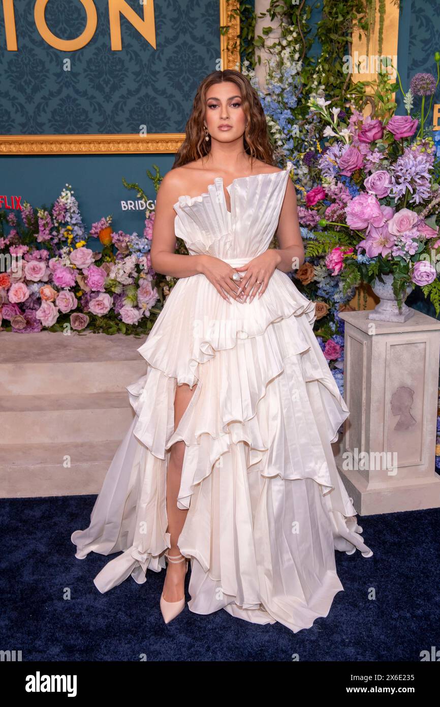 New York, Usa. Mai 2024. Tori Kelly nimmt am 13. Mai 2024 an Netflix’s „Bridgerton“-Weltpremiere in der Alice Tully Hall, Lincoln Center in New York City, USA, Teil. (Foto von Thenews2/NurPhoto) Credit: NurPhoto SRL/Alamy Live News Stockfoto