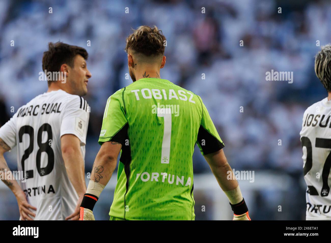 Kacper Tobiasz während des PKO BP Ekstraklasa Spiels zwischen Lech Poznan und Legia Warszawa im Enea Stadium, Posen, Polen (Maciej Rogowski) Stockfoto