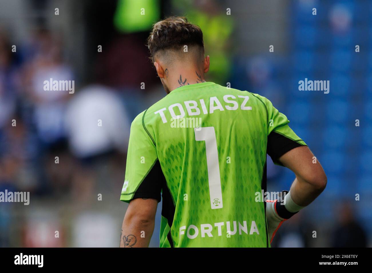 Kacper Tobiasz während des PKO BP Ekstraklasa Spiels zwischen Lech Poznan und Legia Warszawa im Enea Stadium, Posen, Polen (Maciej Rogowski) Stockfoto