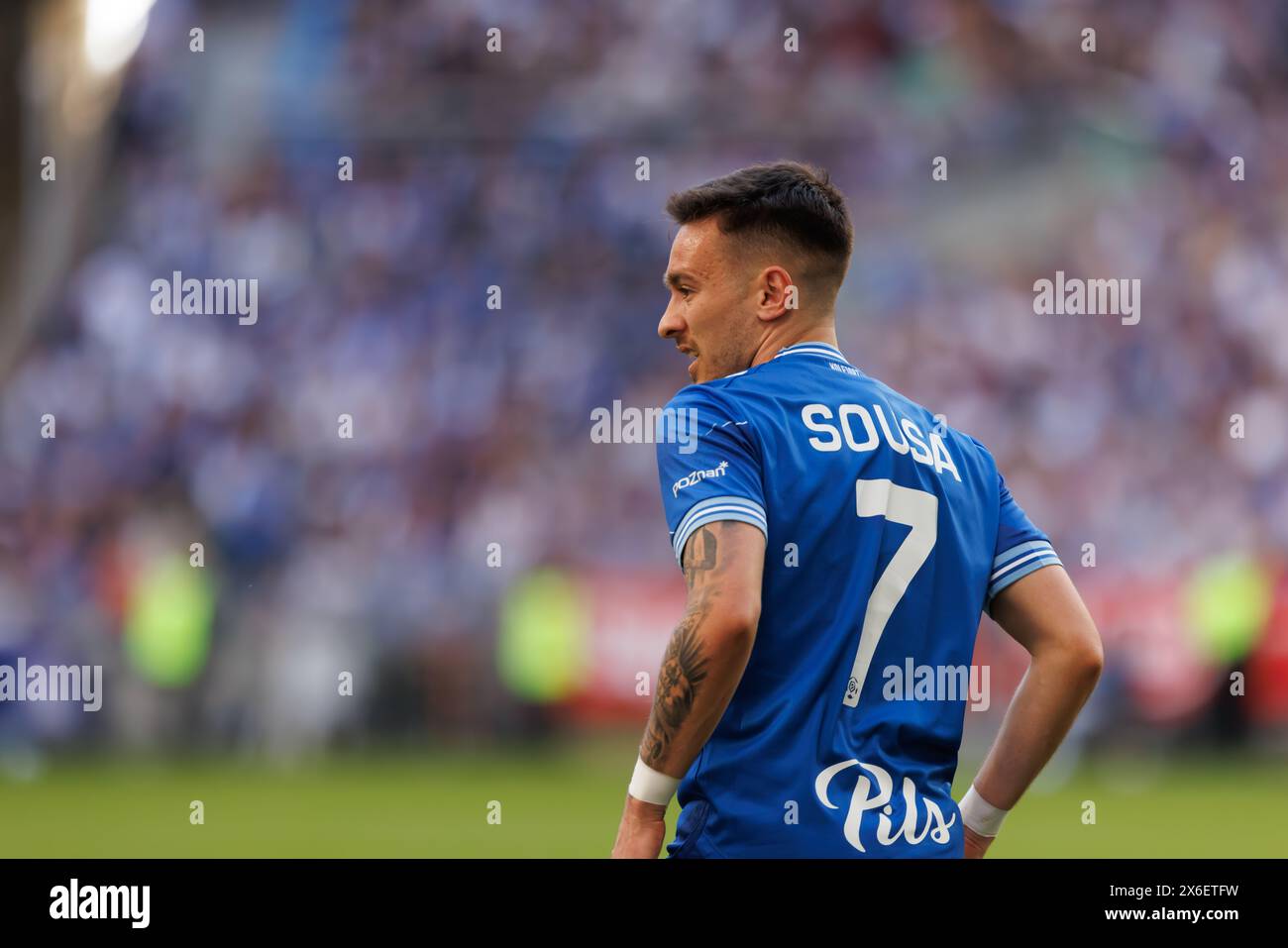 Afonso Sousa während des PKO BP Ekstraklasa Spiels zwischen Lech Poznan und Legia Warszawa im Enea Stadium, Posen, Polen (Maciej Rogowski) Stockfoto