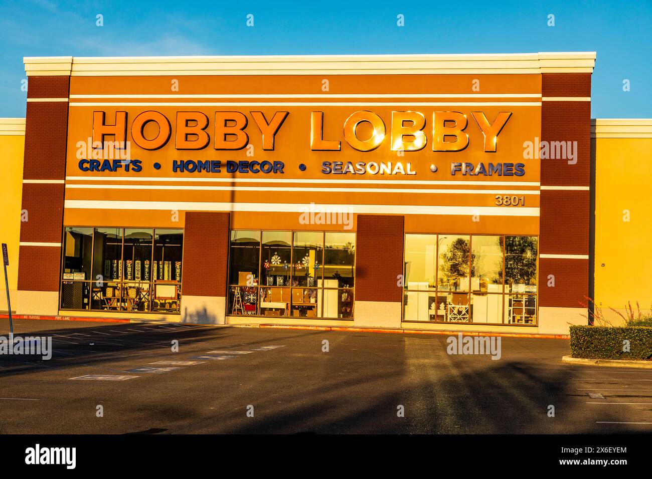 Ein Hobby-Lobbygeschäft in der kalifornischen Stadt Turlock im Central Valley Stockfoto