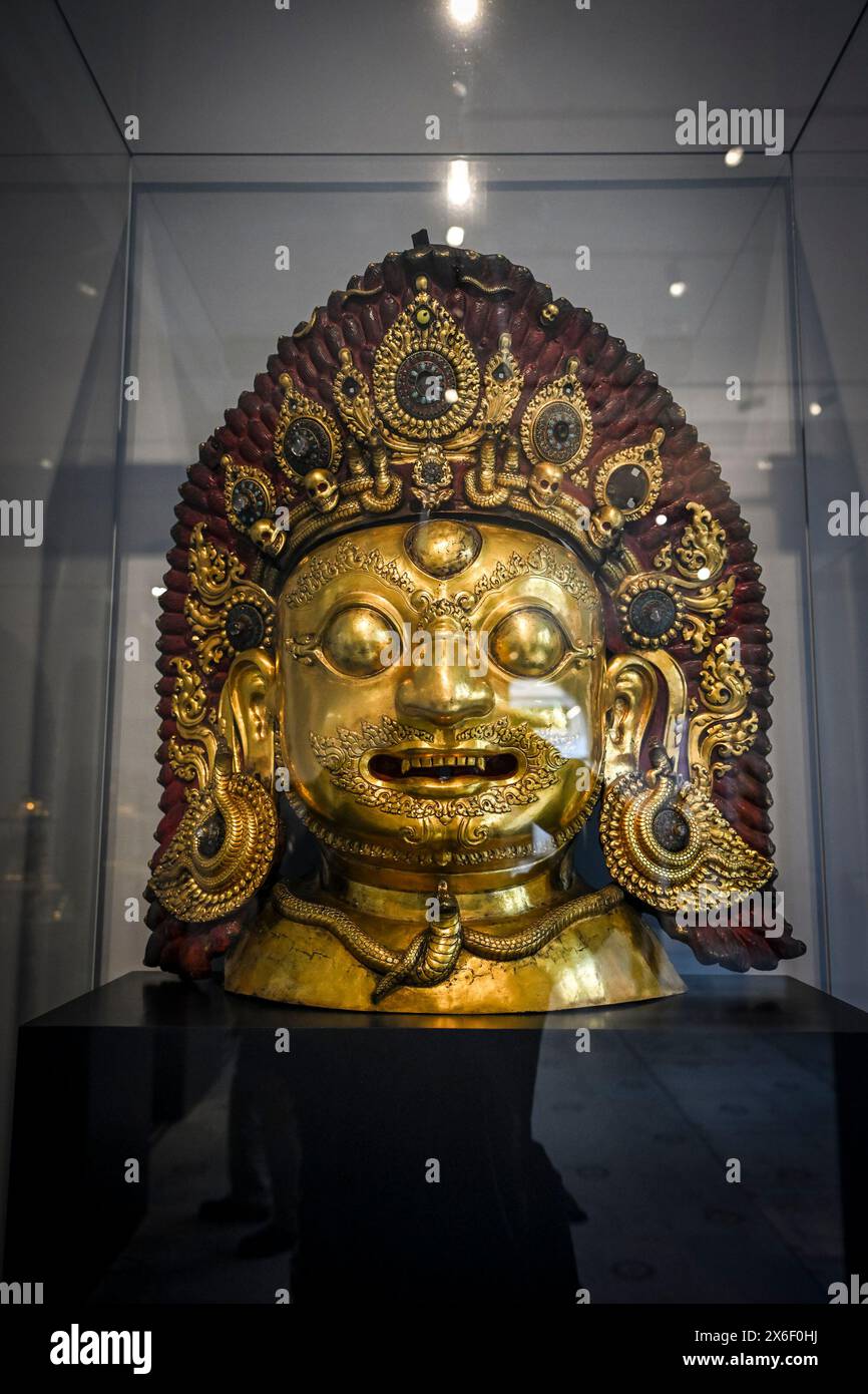 Bhairava Maske, Hindu God Shiva, Victoria and Albert Museum, London, England, USA K Stockfoto