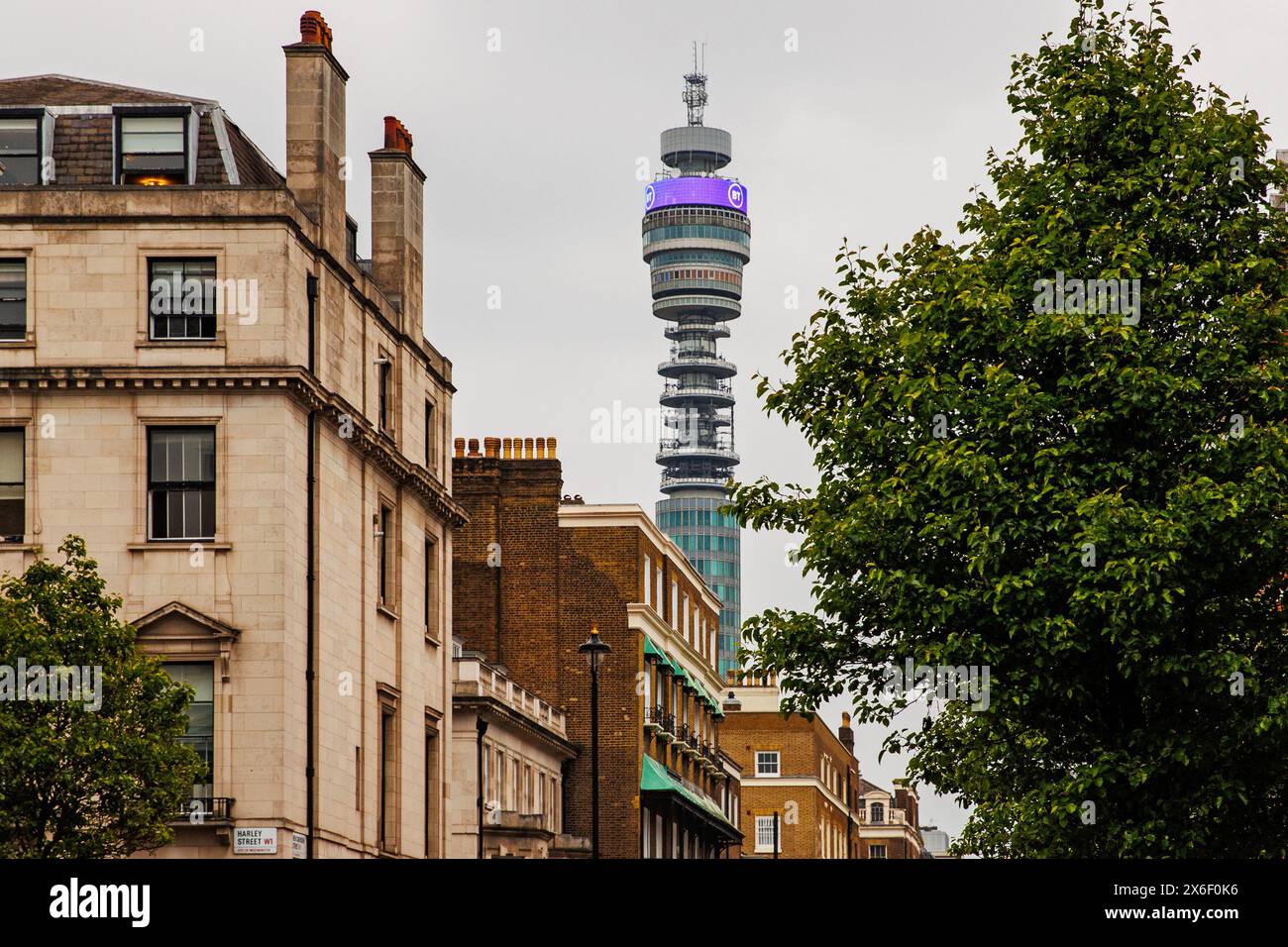 BT & Post Office Tower, London, Sonntag, 28. April 2024. Foto: David Rowland / One-Image.com Stockfoto
