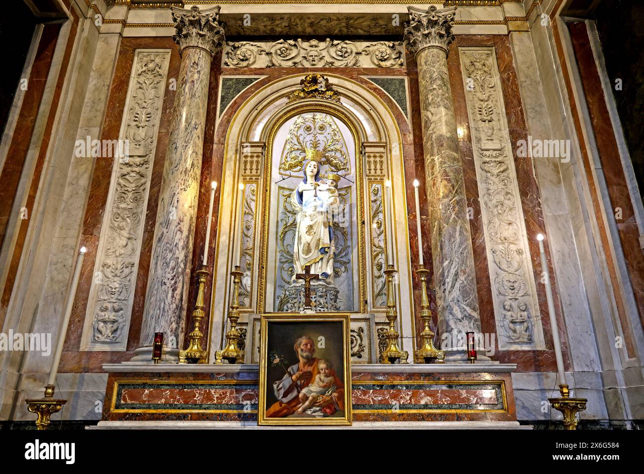 Capella della Madonna Libera Inferni in der Kathedrale von Palermo in Sizilien Italien Stockfoto