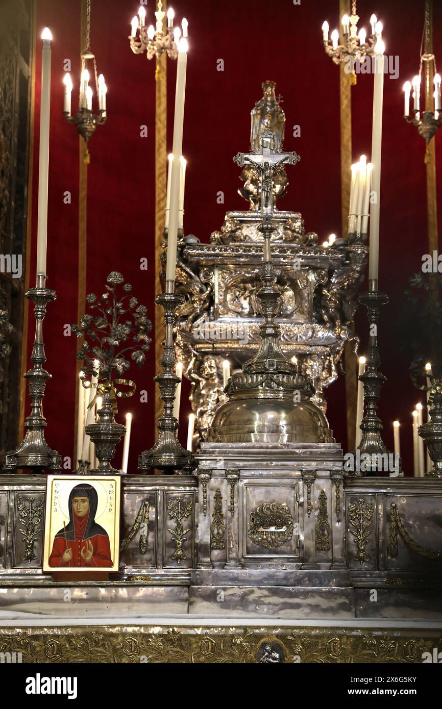Capella Di Santa Rosalia in der Kathedrale von Palermo in Sizilien Italien Stockfoto