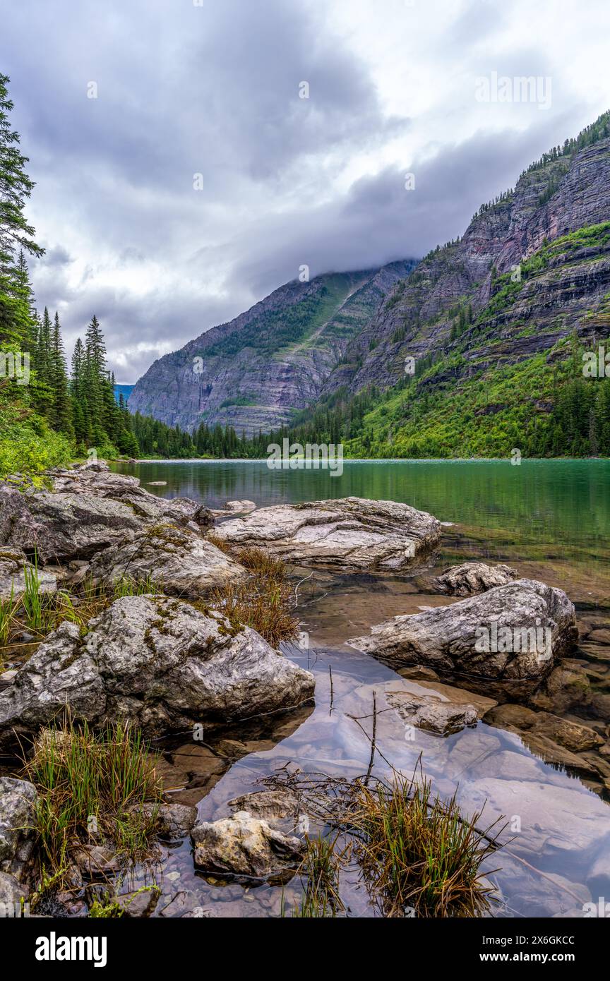 Avalanche-See Stockfoto