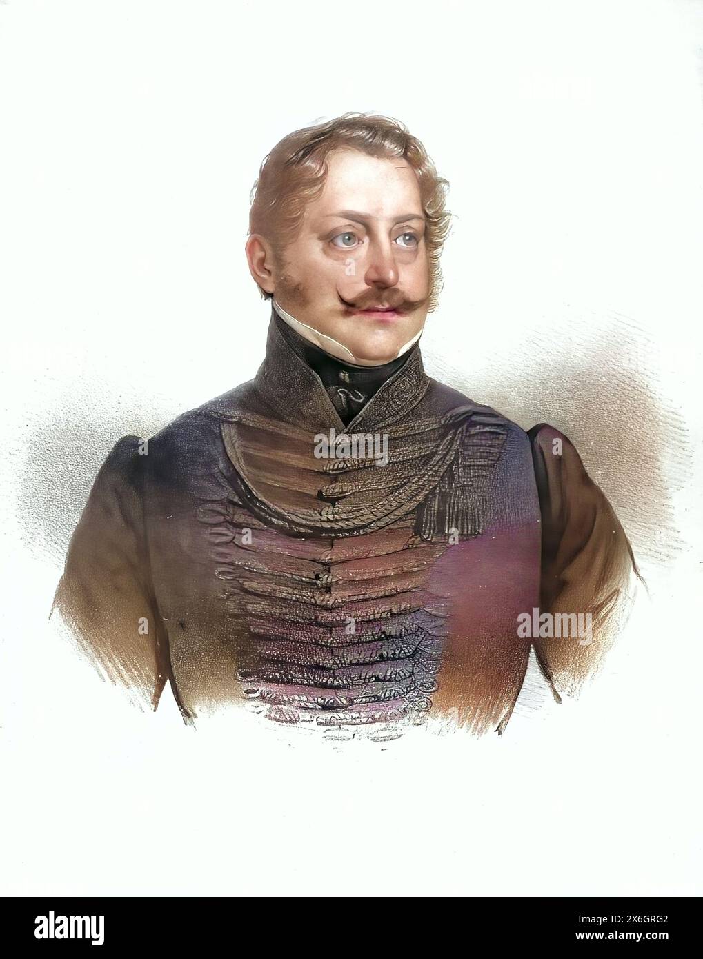 Andreas Graf Hadik von Futak (ungarisch grof futaki Hadik Andras, slowakisch Andrej Hadík, geb. 16. Oktober 1710 auf der Insel Schuett, gest. 12. Maerz 1790 in der Hofkriegskanzlei in Wien) war Soldat, seit 1763 ungarischer Graf, seit 1777 oesterreichischer Feldmarschall und auch seit 1777 Reichsgraf des Heiligen Roemischen Reiches, historisch, digital restaurierte Reproduktion von einer Vorlage aus dem 19. Jahrhundert, Datum nicht angegeben Stockfoto