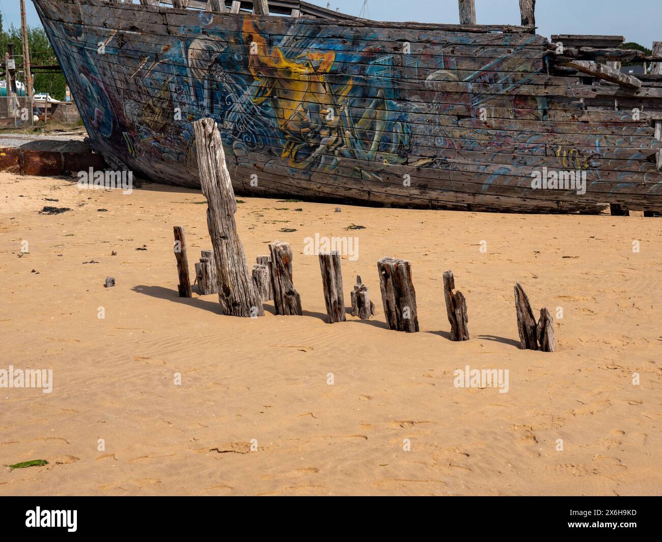 verlassene Boot Stockfoto