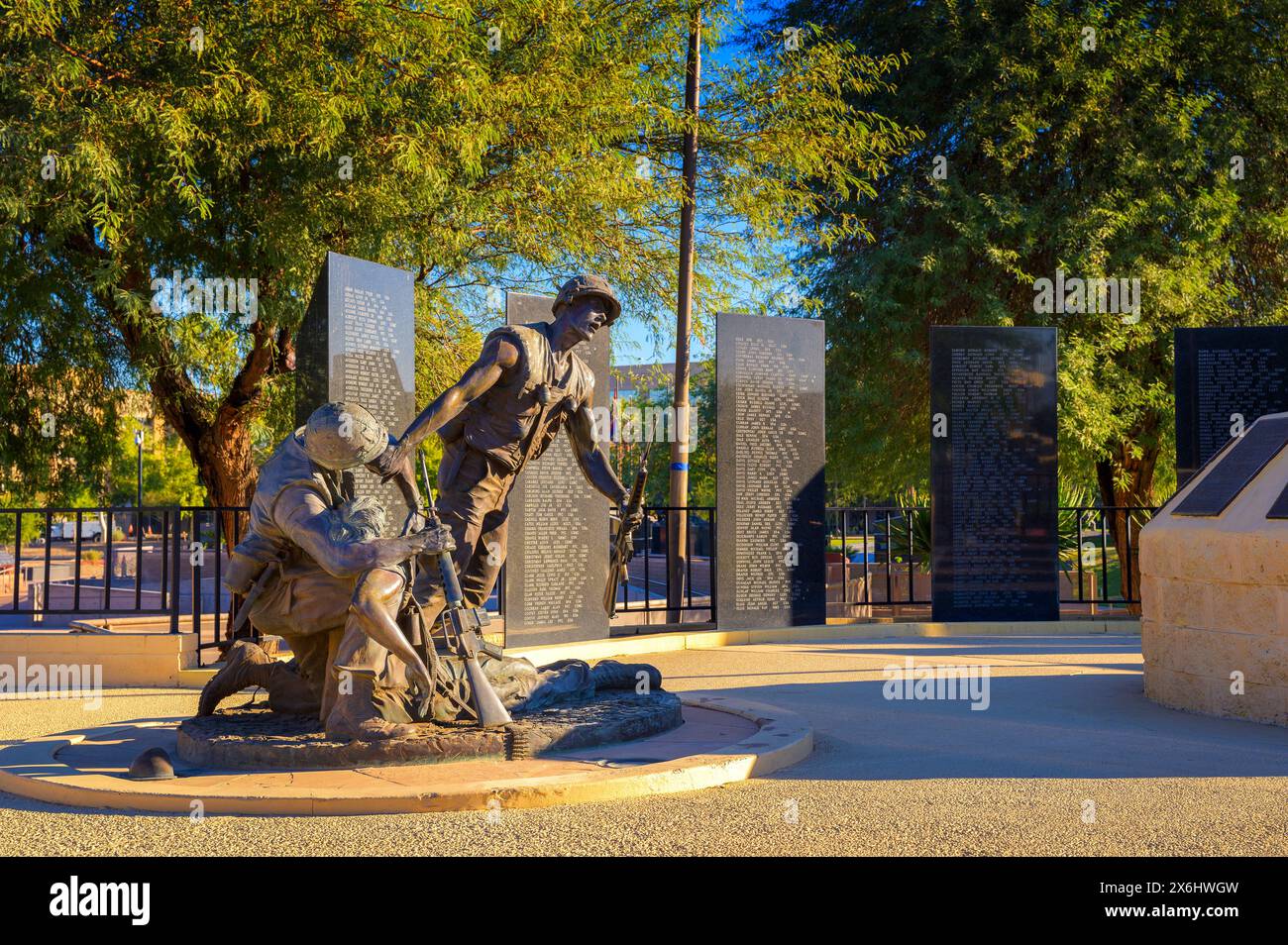 Vietnam war Memorial-Statue in Phoenix, Arizona Stockfoto
