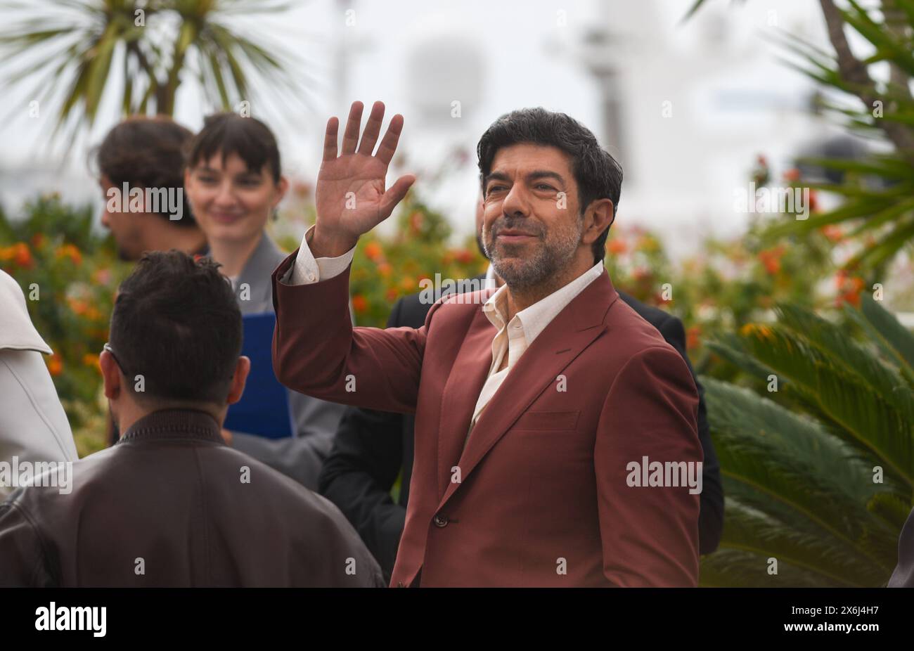 *** KEINE VERKÄUFE AN FRANZÖSISCHE MEDIEN ODER VERLAGE - RECHTE VORBEHALTEN ***14. Mai 2024 - Cannes, Frankreich: Perfrancesco Favino nimmt am Fotogespräch der Jury während des 77. Filmfestivals in Cannes Teil. Stockfoto