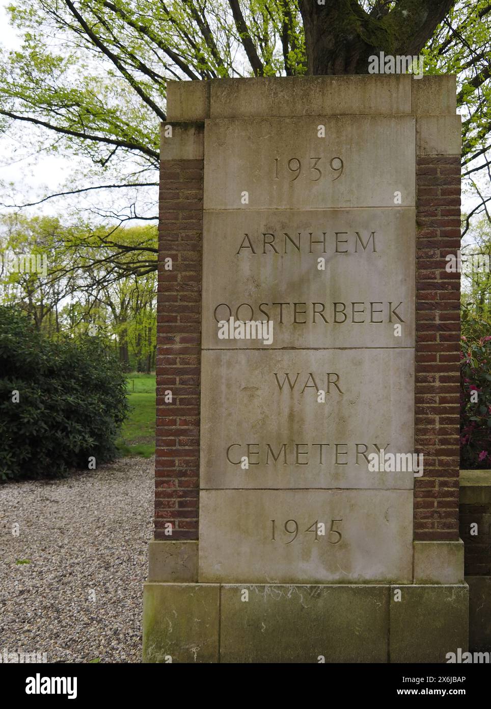 Arnheim Kriegsfriedhof Stockfoto