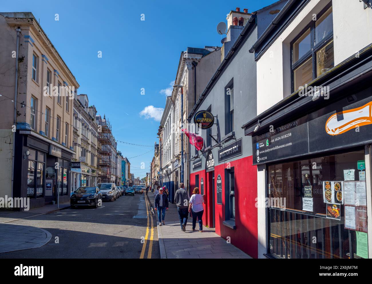 Parliament Street, Ramsey, Isle of man, England, Großbritannien Stockfoto