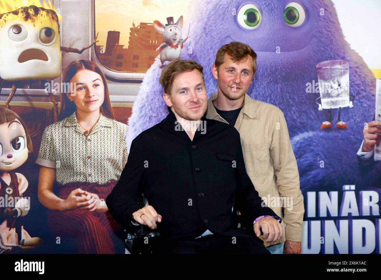 Samuel Koch und Bruder Jonathan Koch bei der Sondervorführung von IF: IMAGINÄRE FREUNDE im CinemaxX-Kino in Berlin am 12. Mai 2024 Stockfoto