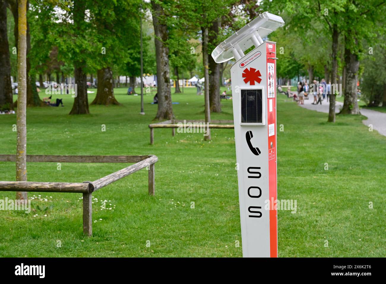 SOS-Spalte Stockfoto