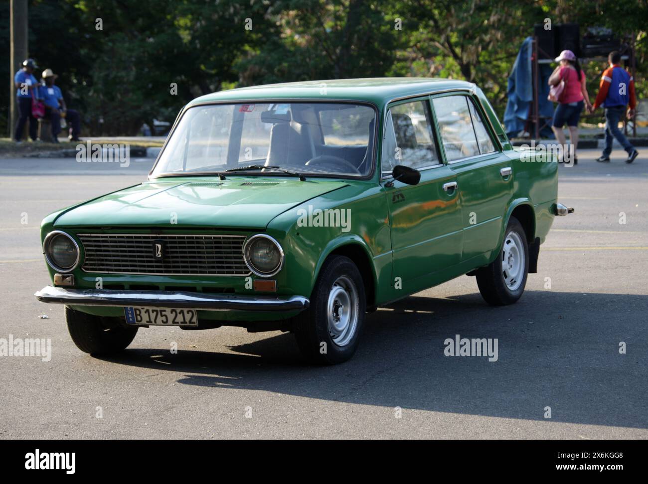 Ein klassischer amerikanischer Wagen, Havanna, Kuba, Karibik. Stockfoto